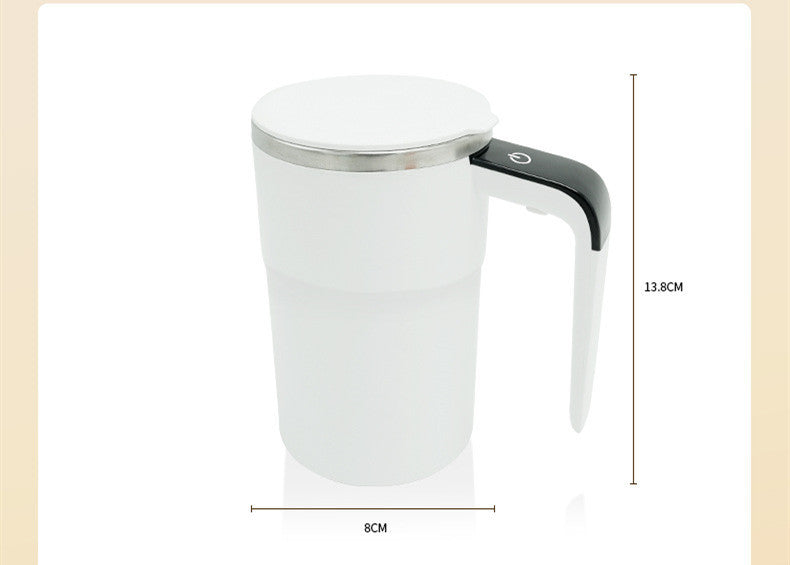 Self-Stirring Smart Mug – USB Rechargeable, Spill-Proof & Temp Display