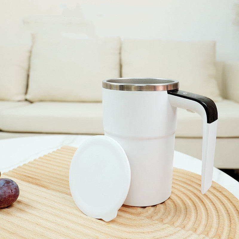 Self-Stirring Smart Mug – USB Rechargeable, Spill-Proof & Temp Display