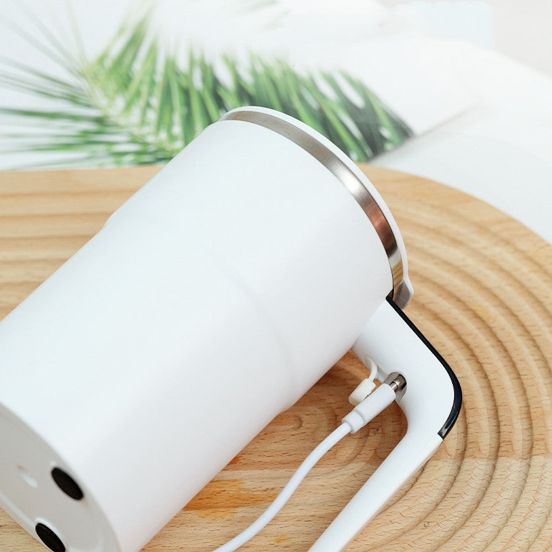 Self-Stirring Smart Mug – USB Rechargeable, Spill-Proof & Temp Display